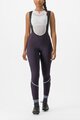 CASTELLI Cycling long bib trousers - VELOCISSIMA DT - purple