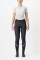 CASTELLI Cycling long trousers withot bib - VELOCISSIMA THERMAL - black/light green