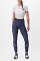 CASTELLI Cycling long trousers withot bib - VELOCISSIMA THERMAL - blue