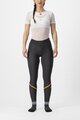 CASTELLI Cycling long trousers withot bib - VELOCISSIMA THERMAL - black/orange