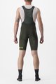 CASTELLI Cycling bib shorts - PREMIO BLACK LTD EDITION - green/light green