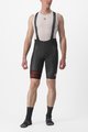 CASTELLI Cycling bib shorts - FREE AERO RC KIT - black/red