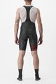 CASTELLI Cycling bib shorts - FREE AERO RC KIT - black/red