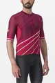 CASTELLI Cycling short sleeve jersey - SPEED STRADA - bordeaux