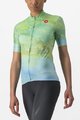 CASTELLI Cycling short sleeve jersey - MARMO - light blue/light green