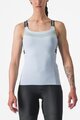 CASTELLI Cycling tank top - BAVETTE TOP - light blue