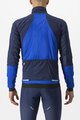 CASTELLI Cycling thermal jacket - FLY TERMAL - blue