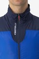 CASTELLI Cycling thermal jacket - FLY TERMAL - blue