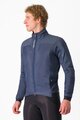 CASTELLI Cycling thermal jacket - FLY TERMAL - blue