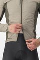 CASTELLI Cycling thermal jacket - FLY JACK-SEY - beige