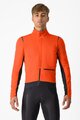 CASTELLI Cycling thermal jacket - ALPHA DOPPIO ROS - orange
