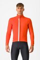 CASTELLI Cycling thermal jacket - ENTRATA - orange