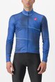 CASTELLI Cycling winter long sleeve jersey - RAFFICA - blue