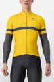 CASTELLI Cycling winter long sleeve jersey - RETTA - yellow