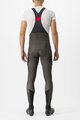 CASTELLI Cycling long bib trousers - UNLIMITED THERMAL - brown