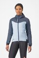 CASTELLI Cycling windproof jacket - FLY THERMAL W - light blue