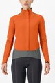 CASTELLI Cycling thermal jacket - ALPHA DOPPIO ROS W - orange