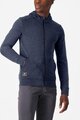 CASTELLI hoodie - MILANO 2 FULL ZIP FLEECE - blue