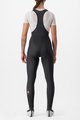 CASTELLI Cycling long bib trousers - ENTRATA W - black