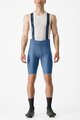 CASTELLI Cycling bib shorts - ESPRESSO - blue