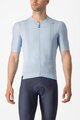 CASTELLI Cycling short sleeve jersey - ESPRESSO - light blue