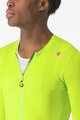 CASTELLI Cycling summer long sleeve jersey - ESPRESSO - yellow