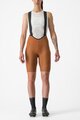 CASTELLI Cycling bib shorts - ESPRESSO W DT - orange