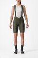 CASTELLI Cycling bib shorts - ESPRESSO W DT - green