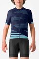CASTELLI Cycling short sleeve jersey - AERO KID - blue