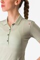 CASTELLI polo shirt - MERINO W POLO - green