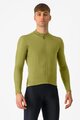 CASTELLI Cycling winter long sleeve jersey - ESPRESSO THERMAL - green