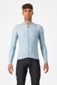 CASTELLI Cycling winter long sleeve jersey - ESPRESSO THERMAL - light blue