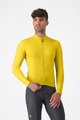 CASTELLI Cycling winter long sleeve jersey - ESPRESSO THERMAL - yellow