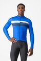 CASTELLI Cycling winter long sleeve jersey - LINEARE - blue