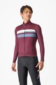 CASTELLI Cycling winter long sleeve jersey - LINEARE - bordeaux
