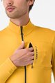 CASTELLI Cycling winter long sleeve jersey - UNLIMITED TRAIL 2 - gold
