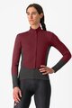 CASTELLI Cycling thermal jacket - PERFETTO AIR W - bordeaux