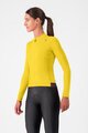 CASTELLI Cycling winter long sleeve jersey - ESPRESSO THERMAL W - yellow