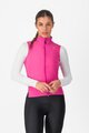 CASTELLI Cycling gilet - ESPRESSO W - pink
