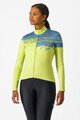 CASTELLI Cycling winter long sleeve jersey - UNLIMITED THERMAL 2 W - yellow