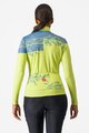 CASTELLI Cycling winter long sleeve jersey - UNLIMITED THERMAL 2 W - yellow