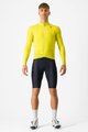 CASTELLI Cycling winter long sleeve jersey - AERO RACE - yellow