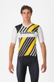 CASTELLI Cycling short sleeve jersey - HERITAGE - black/white/yellow