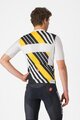 CASTELLI Cycling short sleeve jersey - HERITAGE - black/white/yellow