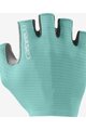 CASTELLI Cycling fingerless gloves - ESPRESSO - light blue