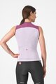 CASTELLI Cycling sleeveless jersey - SOLE - purple/white