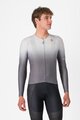 CASTELLI Cycling summer long sleeve jersey - UPF LONG - silver/grey