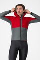 CASTELLI Cycling windproof jacket - FLY UNLTD - red/grey