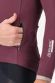 CASTELLI Cycling thermal jacket - ALPHA 150 - bordeaux