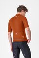 CASTELLI Cycling windproof jacket - DO.DI.CI. SHORT SLEEVE - brown